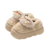 Pantuflas de algodón para mujer, nuevo modelo invierno 2026, para interior del hogar, antideslizantes, de suela gruesa, cálidas, de felpa, con talón cerrado, zapatos de maternidad para uso en exteriores