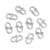 Fivela de Conexão para Pulseira de Aço Inoxidável Cor Duradoura Galvanoplastia com Ouro Real Fivela Simples para Colar de Titânio Acessórios para Joias Artesanais DIY