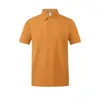 Camisas Polo de Verano, Camisetas Personalizadas, Ropa de Trabajo de Algodón Modal, Logo Bordado, Ropa de Trabajo Corporativa de Manga Corta con Cuello