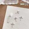 Nueva Joyería para Uñas Cruzadas Estilo Popular de Celebridad de Internet Joyería de Aleación DIY Diamante Rosa Joyería para Uñas Estilo Retro