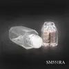 Mini tarro de plástico para crema de 5g 20ml transparente para embotellar muestras de emulsión de agua botella de muestra de producto para el cuidado de la piel portátil venta al por mayor