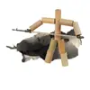 Brinquedo de Batalha de Bonecos de Palito de Bambu para Sexto Ano, Idades 6-12, Alunos do Ensino Fundamental, Jogo para Dois Jogadores, Figura de Palito de Bambu Pai e Filho Interação Pai-Filho Feita à Mão