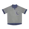 Playera de Manga Corta Holgada de Verano para Hombre y Mujer Estilo Perezoso con Empalme Falso de Dos Piezas Cuello Polo Top Chic Retro Americano