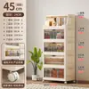 Armário de Armazenamento com Tampa Flip-Top, Múltiplas Camadas e Rodas para Cosméticos e Itens Diversos, Armário de Armazenamento para Quarto, Armário para Cozinha e Escritório, Armário de Cabeceira