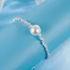 Pulsera de Plata y Perlas para Mujer, Diseño Único, Perlas Grises Multicolor, Versátil, Sencilla, Joyería de Alta Gama