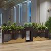 Jardineras Combinadas de Acero Inoxidable para Exterior para Divisiones de Calle Comercial, Estantes de Hierro para Flores para Oficinas de Ventas, Jardineras para Exterior
