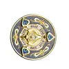 Moneda Conmemorativa Metálica 3D con Arena Estelar y Virutas Doradas, Moneda de Atrezo para Cosplay, Coleccionable de Aleación Completa con Grabado 3D