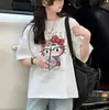 Venta al por mayor transfronteriza de ropa para niñas, camisetas de verano de manga corta, nuevo estilo 2026, tops de algodón modernos con dibujos animados para niños mayores