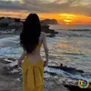Maiô Biquíni para Mulheres 2025 Novo Estilo Amarelo Gengibre Floral Litoral Sexy Estilo Férias Conjunto de Três Peças com Saída de Praia para Fontes Termais