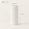 Vaso de Flor de Estilo Cream Nordic para Sala de Estar com Listras Verticais Brancas Decoração de Arranjo de Flores Vaso de Plástico Moderno Simples