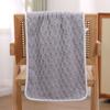 Toalla de forro polar de coral a rayas absorbente suave amigable con la piel transpirable toalla facial toalla facial toalla de color sólido que absorbente de algodón puro