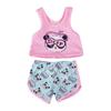 Venta caliente de Amazon muñeca American Girl de 18 pulgadas pijama de verano de manga corta muñeca calva traje de shorts para disfraz