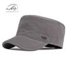 Gorra plana de primavera y otoño para hombre, nueva gorra militar de algodón de moda coreana, gorra deportiva con protección solar para exteriores.