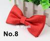 Gravata borboleta masculina de cor sólida coreana com ponta prateada, estilo coreano, para casamento, estilo empresarial