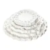 Base de Flor de Papel Renda Papel Absorvente de Óleo Papel para Fritura Doméstica Bolo Pão Papel Base de Flor Redonda Oval Papel Manteiga