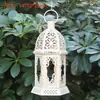 Suporte de Vela Retrô Europeu Lanterna à Prova de Vento Arte em Ferro Oca de Chão Mini Lanterna Estilo Casa Americana Ornamento de Iluminação para Caminho de Pátio