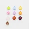 Colgante de Esmalte de Trébol de Cuatro Hojas de Colores Aleación Accesorios DIY Lindos Accesorios para Cadena de Teléfono Materiales Materiales para Ropa Dibujos Animados