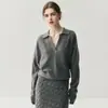 Novo Suéter Tendência de Cashmere Minimalista Outono e Inverno Suéter Pulôver Feminino com um Estilo Macio e Fashionável Que é Amigo da Pele