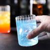 65 Rayas Fabricante de Tazas Rayas Verticales Vaso Transparente para Beber Hogar Vaso Recto Taza para Bebidas Jugo Té de Leche Capa Única
