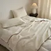 Manta de lujo de alta gama de pelo de conejo, manta tipo chal para siesta, cubierta para sofá de aire acondicionado de oficina, manta gruesa de felpa de leche