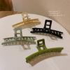 Nicho coreano All-match Design Sense Square Arc Oversized Hairpin Back Head Grab Clip Shark Clip Hair Grab Headwear