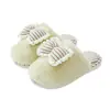 Pantuflas de Algodón para Mujer Otoño/Invierno 2026 Nuevo Estilo para Interiores Hogar Antideslizantes Cálidas de Felpa Silenciosas para Piso del Hogar