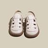 Sandálias Fechadas Femininas, Novo Estilo de Verão 2026, Design de Gaiola de Porco, Meia-Chinelos para Uso Externo, Adequadas para Gestantes, Sapatos de Verão