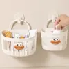Cesta Colgante Pequeña Multifuncional Baño Baño Basura Toalla Cesta de Almacenamiento Cocina Dormitorio Mesita de Noche Cesta Colgante de Pared