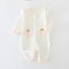 Procesamiento Personalizado de Nuevos Mamelucos de Verano para Recién Nacidos, Ropa de Aire Acondicionado para Bebés Delgada y Transpirable, Trajes de Gateo de Manga Larga para Bebés y Niños Pequeños