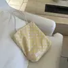 Bolso de lunares versátil estilo coreano ins para ir al trabajo, del mismo estilo que el de la bloguera, bolso de mano de un solo hombro, bolso de lona negra de gran capacidad