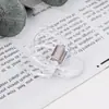 Portadocumentos de oficina con clip plegable tipo D transparente, juego de caja de almacenamiento con clips coloridos lisos sin marcas para encuadernación