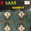 Tela de Lana Tejida Jacquard Verde de Lana de Cordero para Otoño e Invierno Abrigos y Ropa Hechos a Mano, Tela Polar Elástica para Mantas