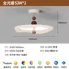 Lámpara de Techo para Dormitorio Estilo Francés de Mediados de Siglo Grano de Madera de Nogal Habitación Principal Estilo Crema Protección Ocular Espectro Completo Lámpara para Comedor