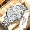 Binbang Reloj Genuino para Hombre Casual Multifuncional Impermeable Moderno de Negocios Versión Coreana Reloj Luminoso Reloj de Cuarzo para Hombre