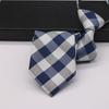 8 CM Gravata Free-Tie Vestido Masculino Negócios Champanhe Noivo Casamento Estilo Coreano Preguiçoso Zíper Estudante Largo Terno Moderno