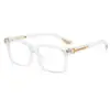 Gafas Cuadradas Retro Nuevas Transfronterizas Europeas y Americanas Unisex Marco Clásico Anti Luz Azul Sin Graduación