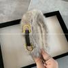 Estilo coreano outono e inverno nova letra ferradura fivela de pelúcia faixa de cabeça moda alta qualidade imitação de pele de coelho faixa de cabeça temperamento acessórios para cabelo