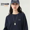 Sudadera Camiseta de Trabajo 100% Algodón Estampado Personalizado Logo Bordado Manga Larga Uniforme de Reunión de Clase Camisa Cultural para Celebración de Aniversario