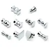 Accesorios para Ducha Puerta de Baño Puerta Corredera Manija de Cristal Aleación Electrochapada Manija Pequeña de un Solo Agujero
