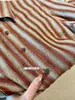 ¡Muy recomendable! Camisa retro de rayas con cuello estilo 'old money' para mujer, nuevo modelo otoño 2026, camisa de mujer cómoda y ligera