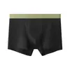 Nova cueca masculina, boxer de algodão puro, 10A antibacteriana, forro de cânhamo natural, boxer respirável e absorvente de suor para jovens