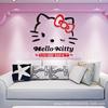 Kbn5-Kt Gato Anime Gato 3D Acrílico Cristal Estéreo Adhesivo de Pared Gato Encantador Dibujos Animados Anime