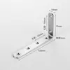 Soporte de Ángulo de Acero Inoxidable de 90 Grados Escuadra Conector Triangular de Hierro Hardware Espesado Soporte de Estante Tipo T Pieza de Conexión