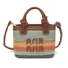 Bolso de Mano Tejido de Paja Estilo Nuevo 2026 para Mujer, Bolso de Hombro Tejido de Verano, Bolso Tote de Playa Versátil y de Moda para Vacaciones