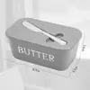Caixa de Manteiga com Faca Amazon, Grande Capacidade, Caixa de Queijo de PP de Grau Alimentício, Armazenamento na Geladeira para Queijo