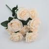 Ramo de rosas de simulación de comercio exterior, flores falsas, decoración del hogar, accesorios de fotografía, rosas, 10 rosas rojas