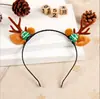 Regalo de Navidad Estilo Bosque Diadema de Astas de Ciervo Femenina Linda Pinza para el Cabello de Niños Diadema de Papá Noel Accesorios para Adultos