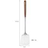 Mini Espátula de Acero Inoxidable 304, Resistente a Altas Temperaturas, Mango Doméstico de Nogal Antiescaldante, Utensilios de Cocina
