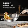 Wok de Titanio Alemán, Sartén de Titanio sin Recubrimiento, Sartén Antiadherente, Wok de Titanio con Patrón de Escamas de Pescado Martillado, Wok Doméstico de Aleación de Titanio con Fondo Plano