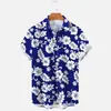 Camisas de Manga Corta de Verano para Hombre con Estampado 3D Estilo Hawaiano y Floral Transfronterizas de Aliexpress Amazon Europeas y Americanas
